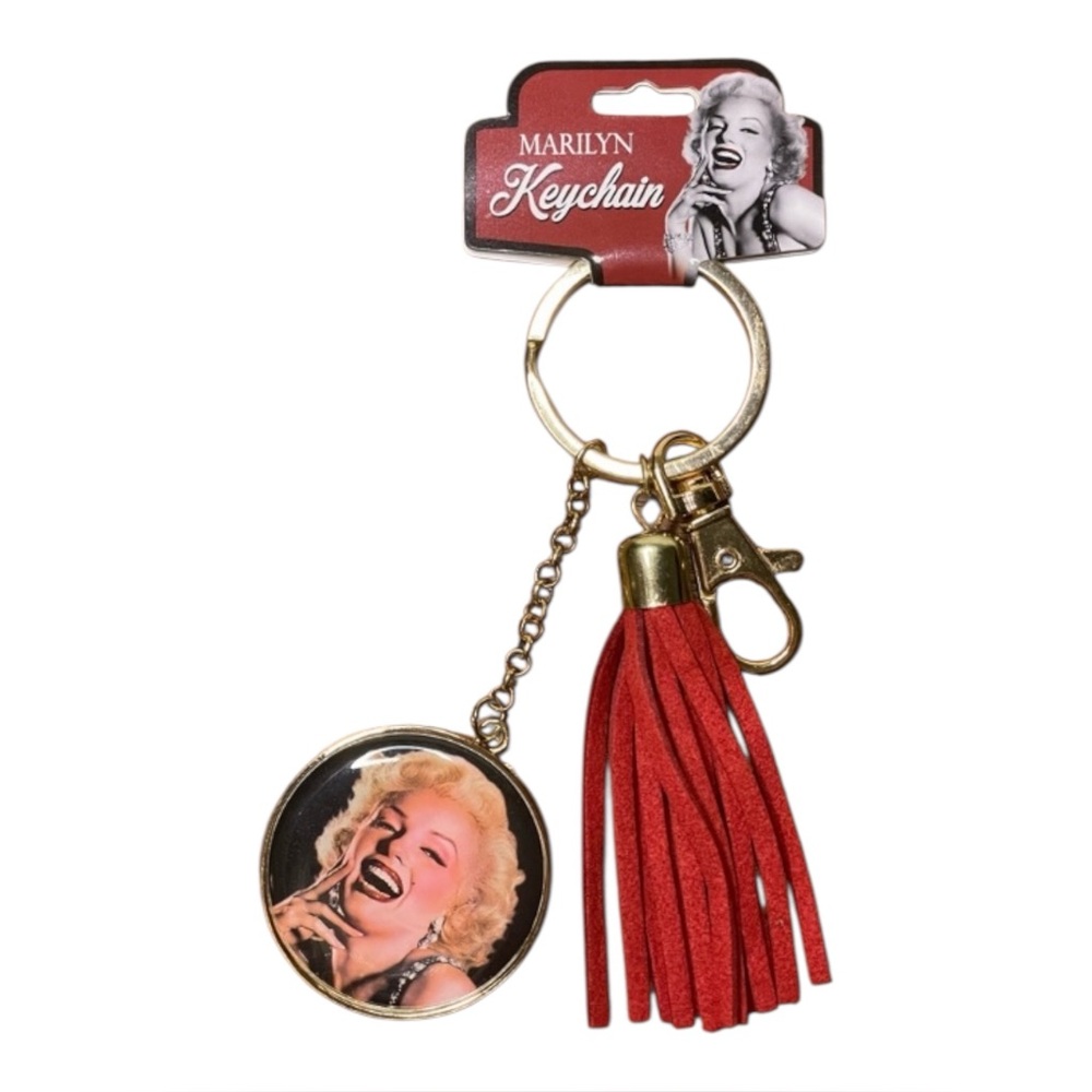 Radio Days Marilyn Monroe Bag charm w Red Tassel